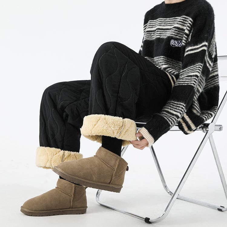 Unisex Fleece Flow Quilted Pants